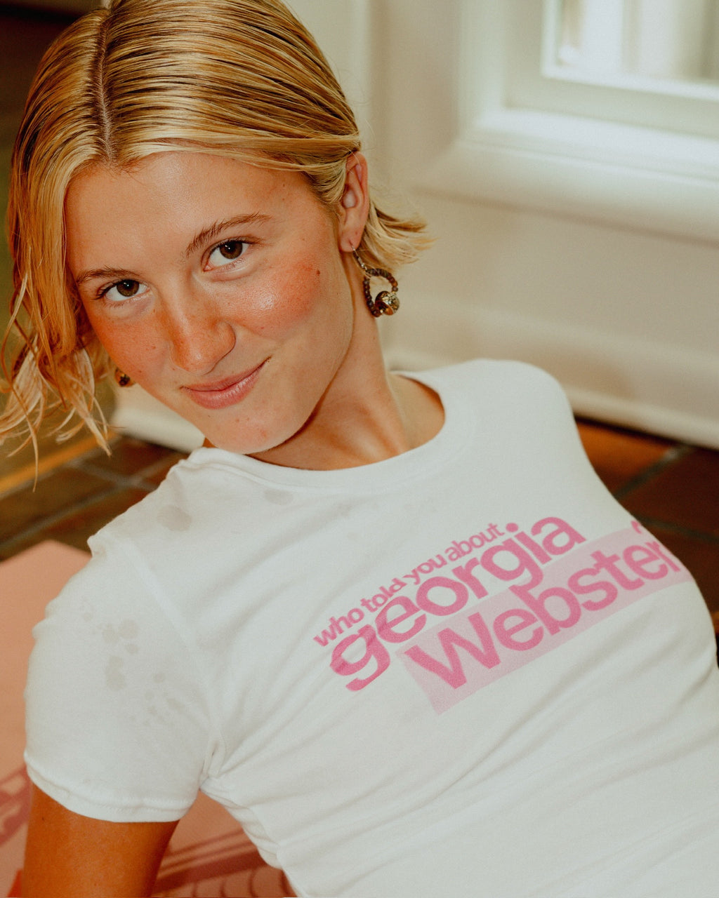 'WHO TOLD YOU ABOUT GEORGIA WEBSTER?' TEE